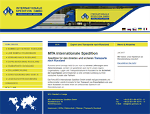 Tablet Screenshot of mta-germany.de